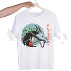 Футболка мужская с японским аниме рисунком Миядзаки Хаяо, модная рубашка с рисунком из мультфильма спайти, смешная уличная одежда в стиле Харадзюку, лето