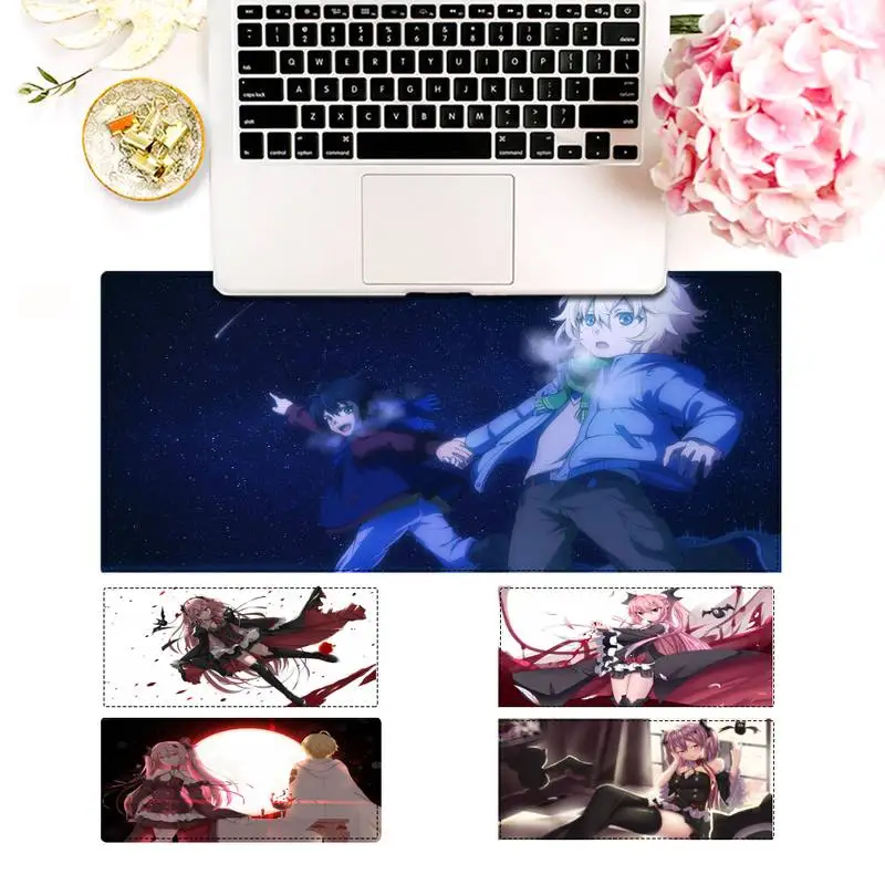 

Большой игровой коврик для мыши Owari No Seraph, Настольный коврик для ноутбука и ПК, большой игровой коврик для мыши Overwatch/CS GO