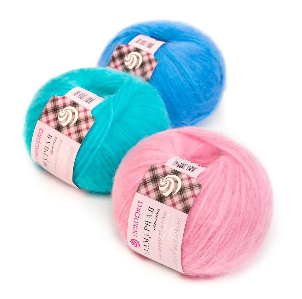 Glamorous (пехорка) 50g 175 m 10x50g yarn knitting wool Merino acrylic | Yarn