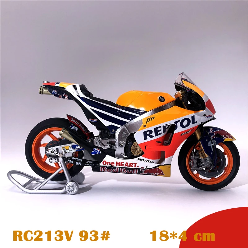 1:12 HONDA RC213V 93 оранжевый гоночный мотоцикл литая модель дисплея мальчик