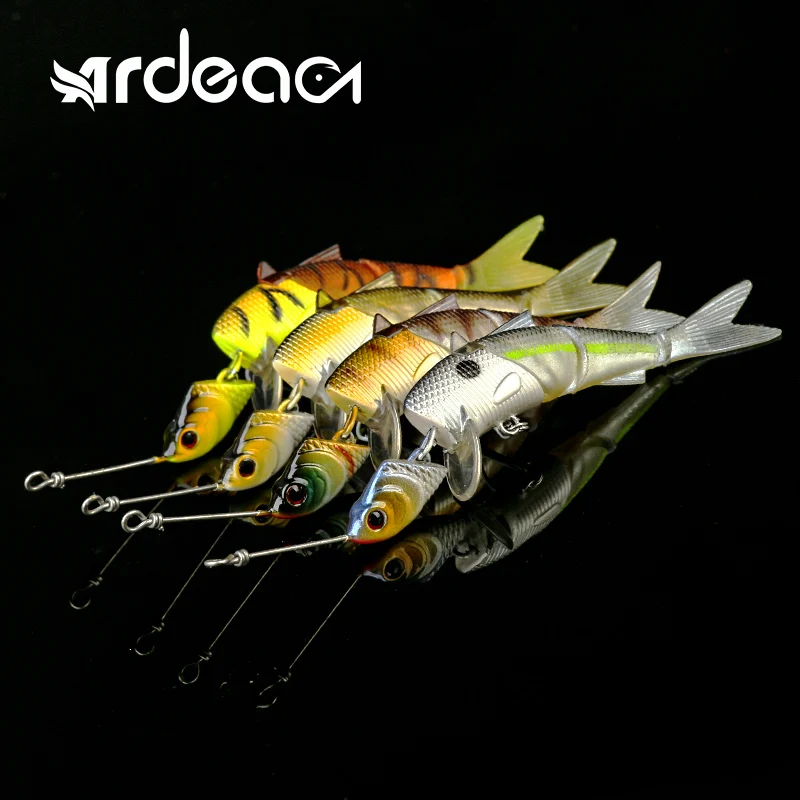 

ARDEA 1Pcs jig head multi jointed fishing lure 75mm 8g soft lure Artificial plastic fishing lure Wobbler fish-shaped Bait