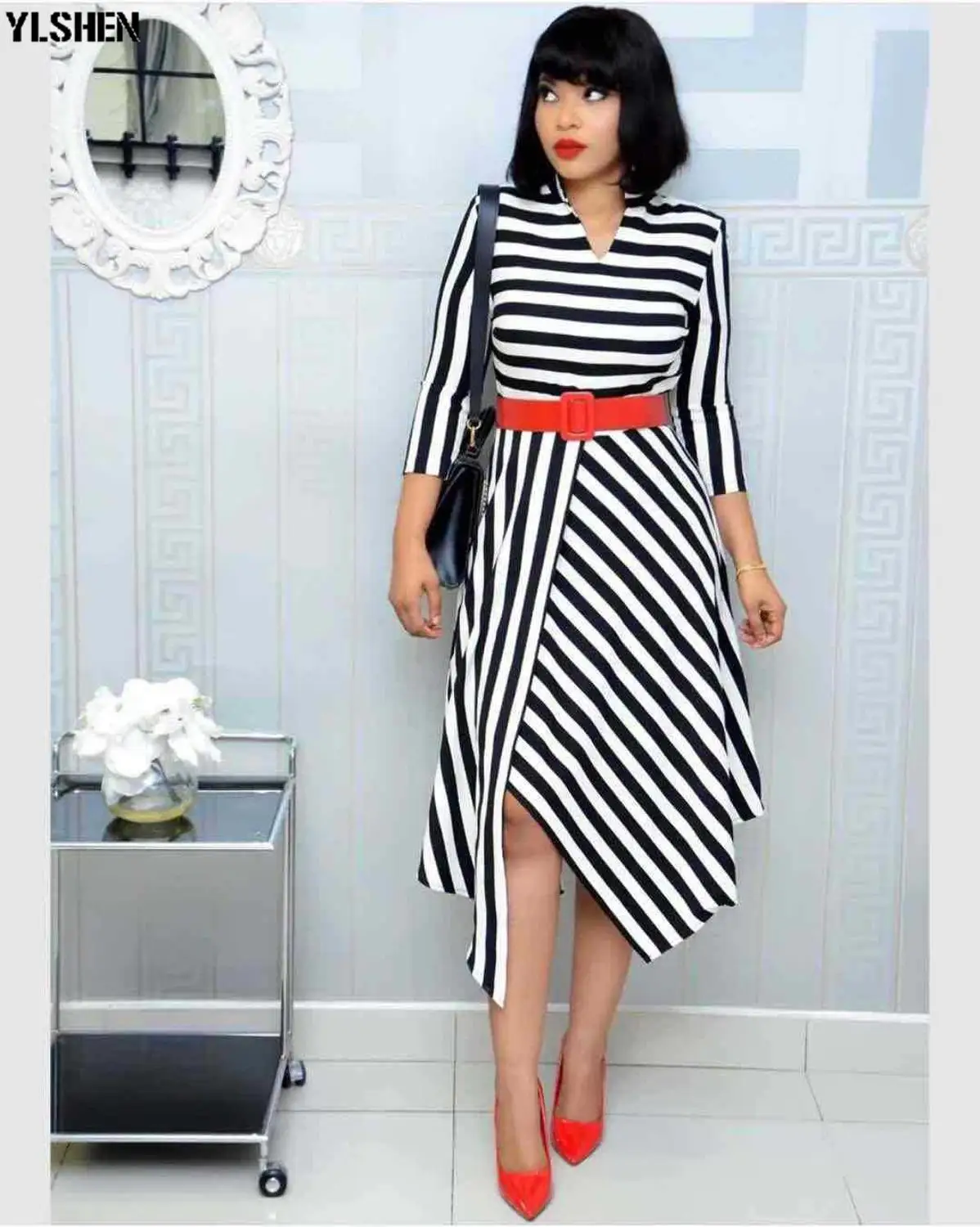 African Dresses for Women Dashiki Print Clothes Bazin Riche Boubou Africain Robe Sexy Ankara Africa Dress Clothing | Тематическая