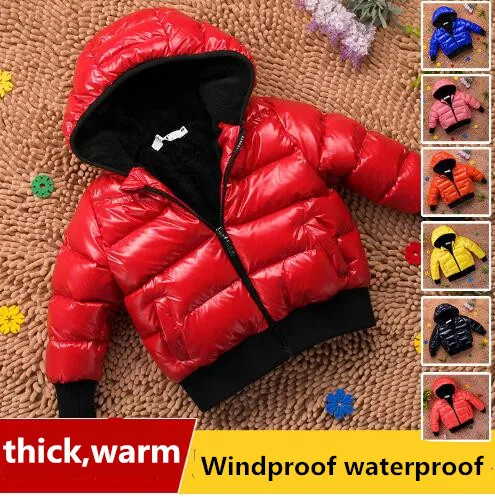 Baby Down Jacket Baby Cotton-padded Coat Boys Girls Clothing Child Winter Thickening Boys Girls Outwear