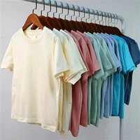 boys and girls high quality cotton summer kids round collar t shirt childrens short sleeved tops clothing wholesale 15 colors