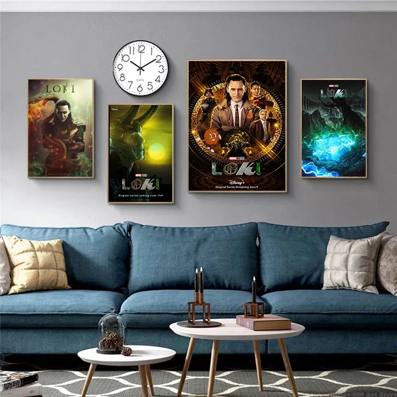 Популярный постер Disney Marvel Loki новинка ТВ сериал драматическая фигурка Картина на
