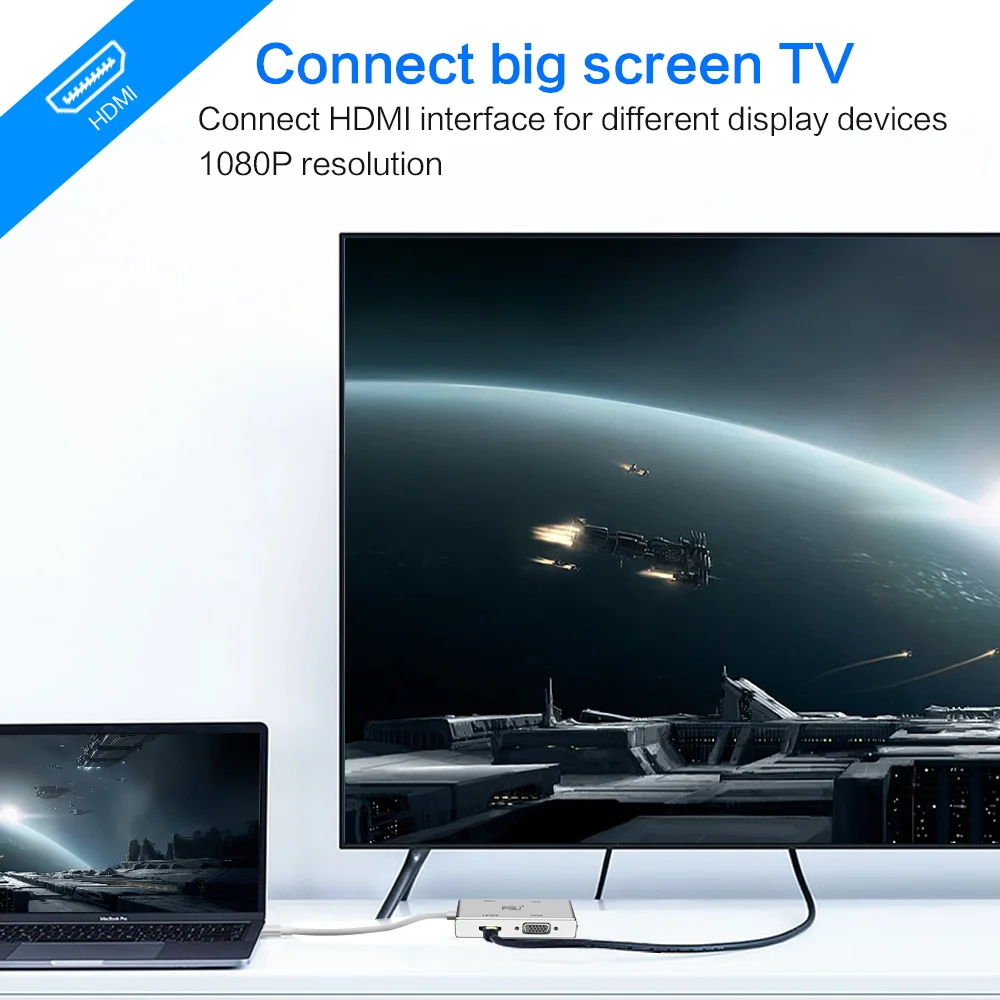 USB Type-C Hub к HDMI VGA usb-хаб адаптер Коннектор конвертер Расширение для ноутбука Macbook12
