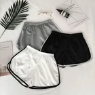 Шорты женские повседневные в стиле пэчворк, простые эластичные облегающие пляжные для фитнеса и тренировок, лето 2021