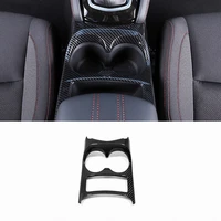 abs mattecarbon fibre 2016 17 18 2019 accessories for nissan qashqai j11 car gear shift panel front water cup frame cover trim