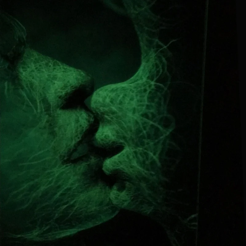 Самоклеящиеся светящиеся наклейки на стену с лунным свечением ПВХ светится в