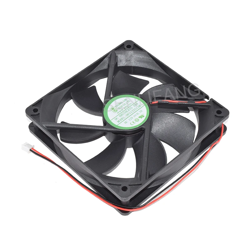 Новый квадратный охлаждающий вентилятор для YOUNG LIN DFS122512M 12 В постоянного тока 0,3 а с двумя проводами