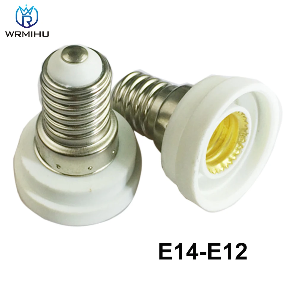 

E14 Conversion Flat Lamp Holder 6A 220V Bulb Switch Flame Retardant Environmental Protection PBT Large Screw To Small Screw
