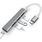 USB-концентратор USB Type-C 3,0, 5 Гбитс, 4 порта, разветвитель для Macbook Pro 13, 15, Air Mi Pro, аксессуары для компьютеров HUAWE