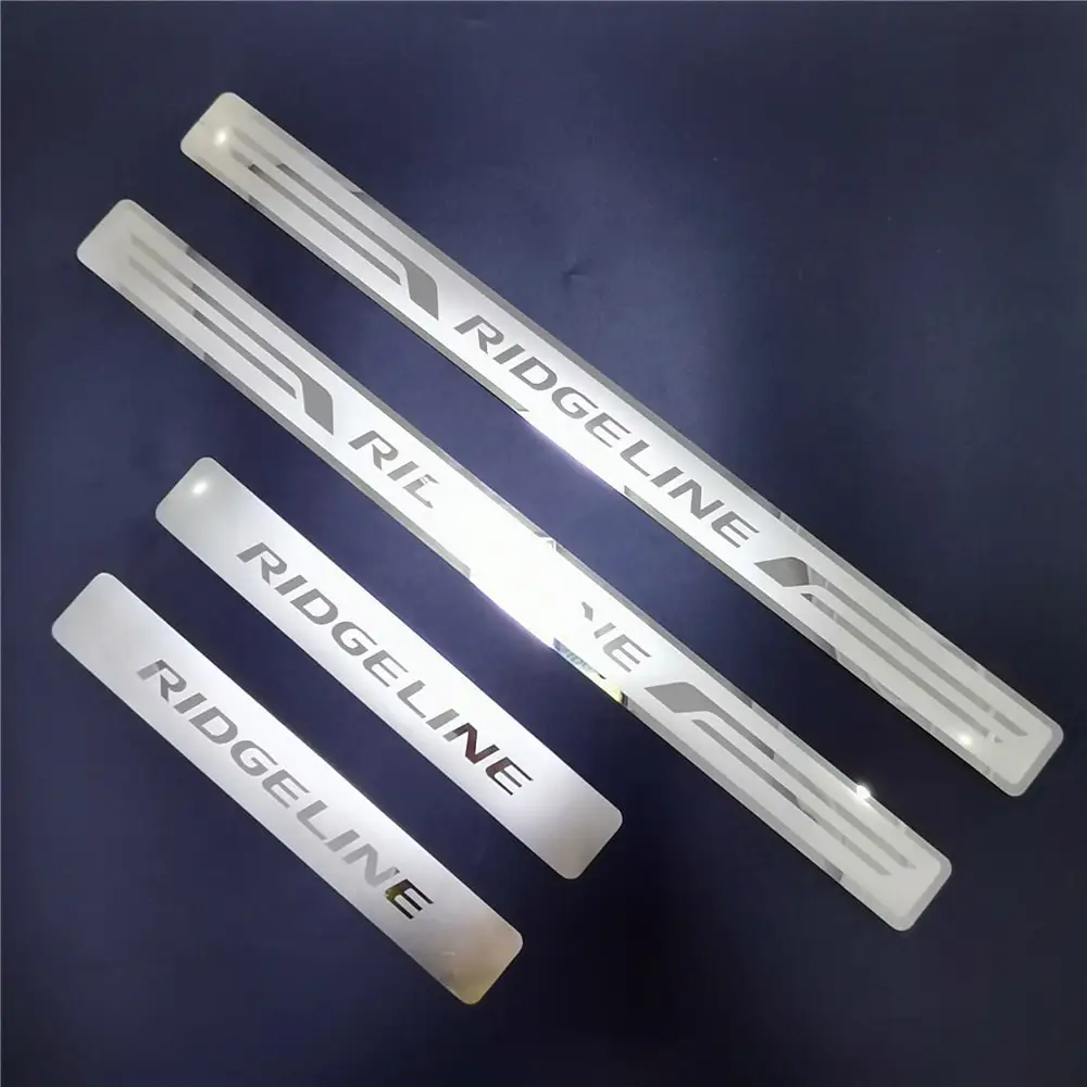 

For HONDA RIDGELINE 2005-2018 2019 2020 2021 Door Sill Scuff Plate Guards Trim Threshold Pedal Protector Styling Car Accessories