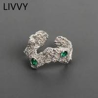 livvy silver color zircon ring for women fashion ins trend index finger exquisite handmade jewelry 2021 trend
