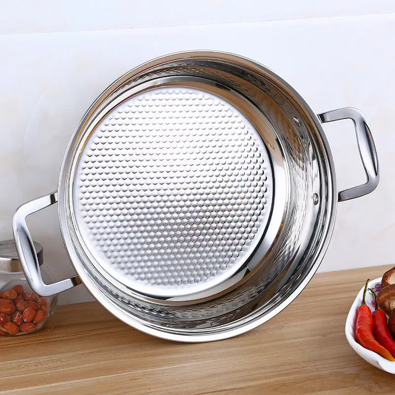 

Cookware Stainless Steel Soup Pot Hot Pot Pot Induction Cooker Consumer and Commercial Stainless Steel Pot Non-stick Thickening