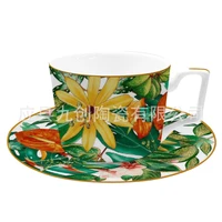 summer style series coffee cup and dish set hotel restaurant household milk cup mug tea cup