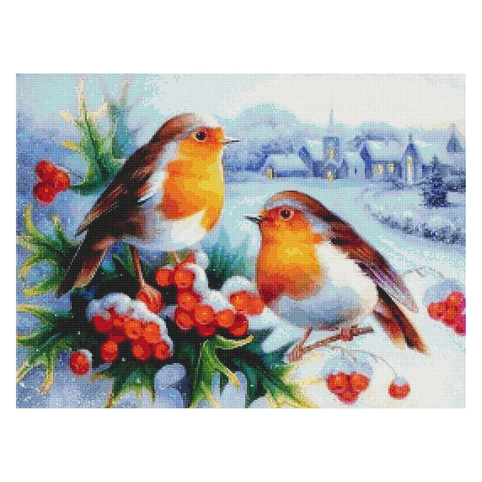 AZQSD Full Drill Diamond Painting Birds 5d Diy Handmade Home Decor Diamond Mosaic Animal Cross Stitch Picture Of Rhinestones