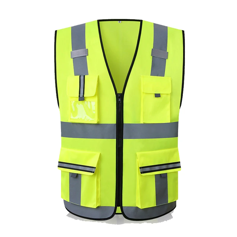 Защитный жилет светоотражающий повышенной видимости ANSI класса 2 с карманами и