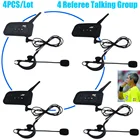 4 всадника говорящая 1200 м полнодуплексная гарнитура Связи для футбольного судьи беспроводной BT Intercom