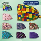 Повседневная унисекс, для уличной медсестры, рабочая одежда для дома, модная уличная шапочка для стоматолога, с рисунком домашних животных, лабораторий, скраб-Кепка