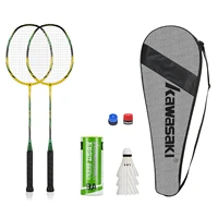 kawasaki badminton racket 1u aluminum alloy frame badminton racquet with string up 0160 with free gift shuttlecock