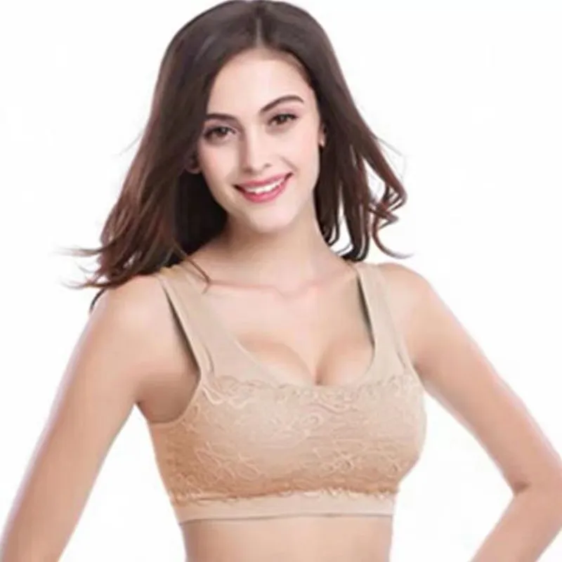 Fashion nylon spandex quick drying women moving comfort dress lace sporters bra gymnastics clothing