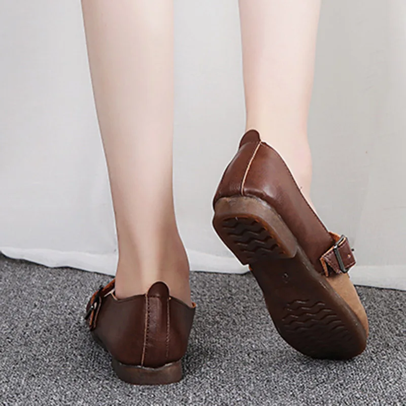 Женские туфли на плоской подошве в стиле ретро без застежки броги оксфорды обувь