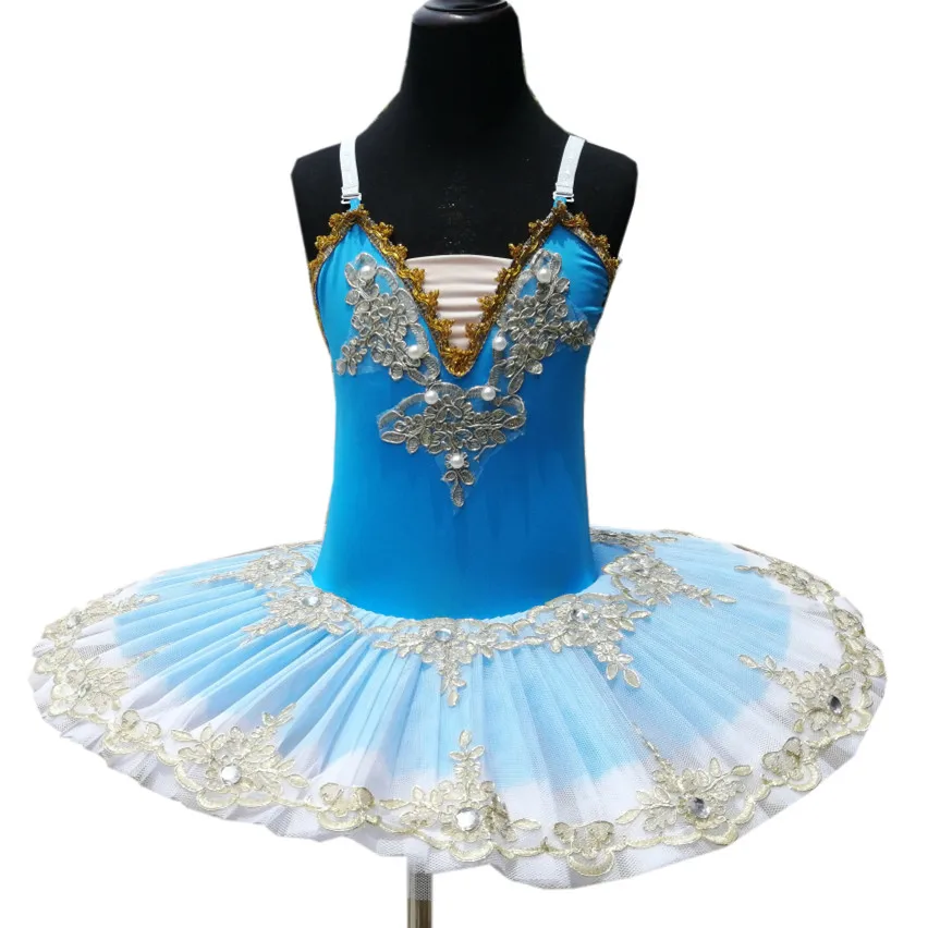 Балетная пачка для детей профессиональный костюм с голубым лебедем и озером