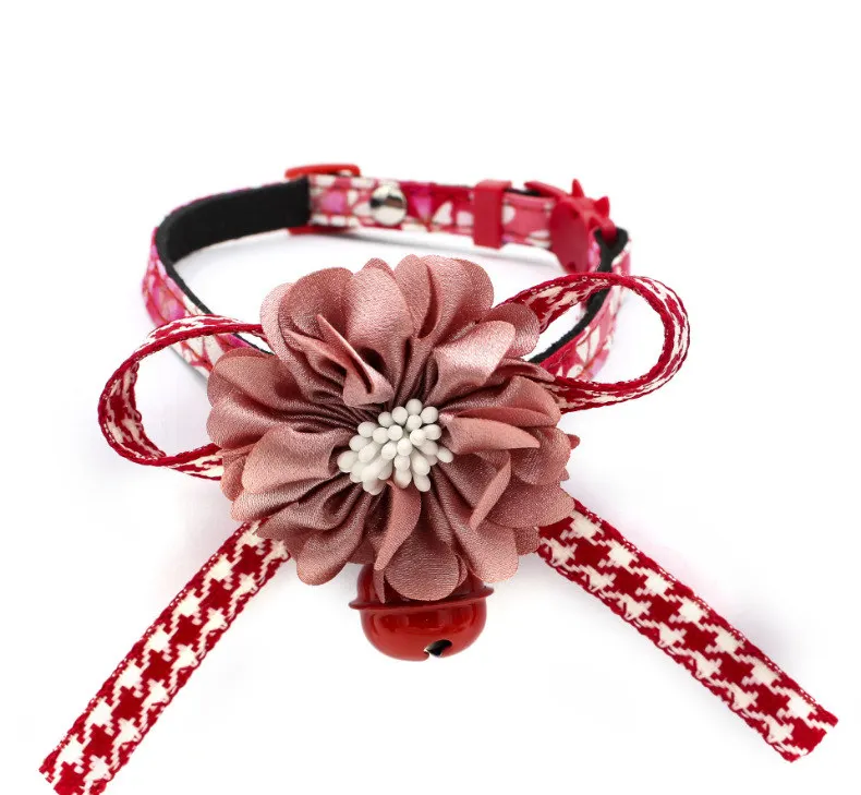 Кимоно в японском стиле с бантиком ошейник для кошки щенка мягкий удобный