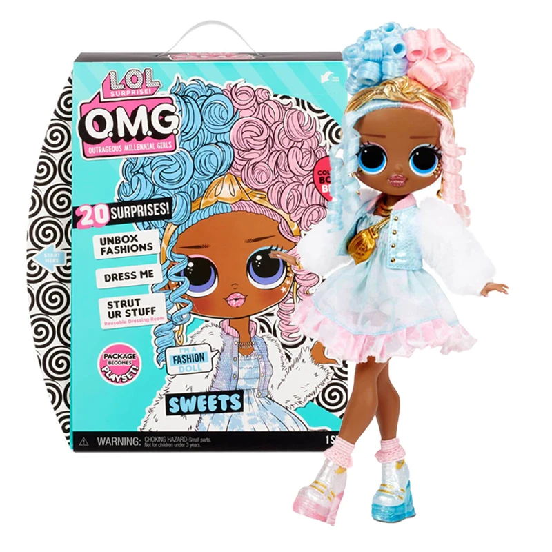 

Lol Surprise Omg Sweets Fashion Doll Series 4 Doll with 20 Surprises Children's Toy Birthday Gift for Girls