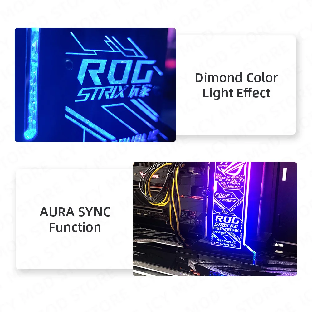 ЖК-дисплей вертикальный кронштейн для графической карты 2 4 дюйма светодиодный