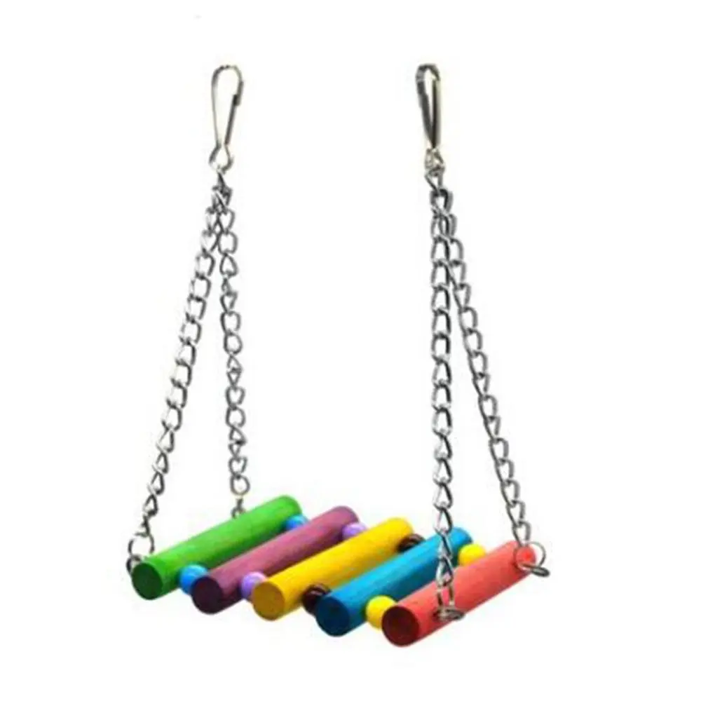 Натуральные Деревянные узлы блок Радужный мост Lovebirds баланс тренировки стенд