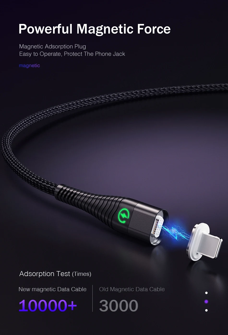 Rock 1 м 2 м светодиодный магнитный Usb зарядное устройство для iphone кабель для iphone 11 Pro Max XR XS шнур iPad Usb зарядный кабель для освещения кабель