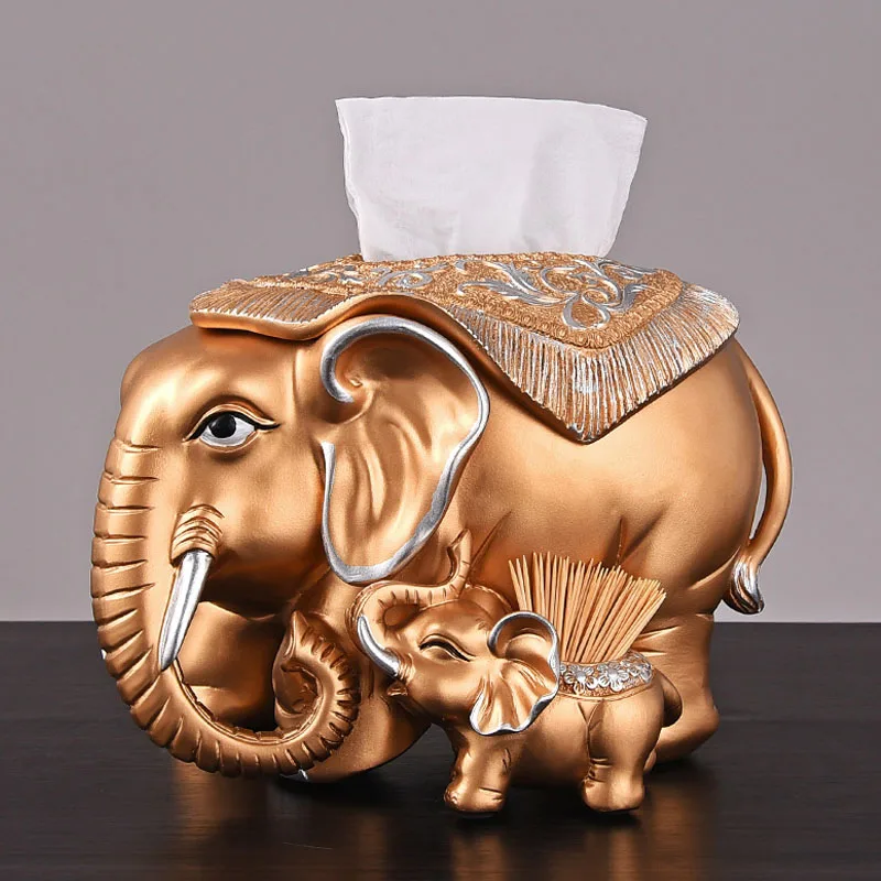 Strongwell товары для дома скульптура счастливого слона многофункциональная коробка