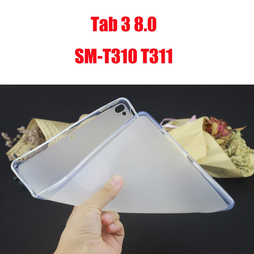 tab 4 8.0 T330 ТПУ чехол Обложка для samsung galaxy tab A A6 S6 S5E S4 S3 S2 7,0 8,0 9,7 10,1 10,5 T280 T290 P200 T860 T580 SM-T510 T515 T590 T595 - Цвет: tab 4 8.0 T330