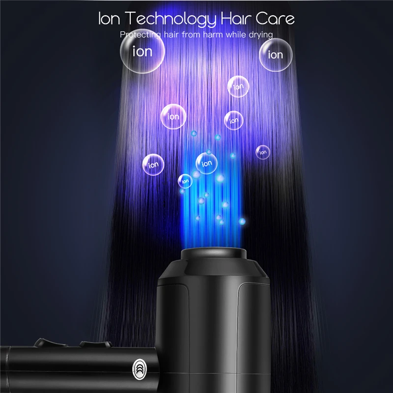 

1500W Mini Hair Dryer Powerful Clod Hot Wind Hair Blow Dryers Travel Home Fast Drying Low Noise With Air Collecting Nozzle Dryer