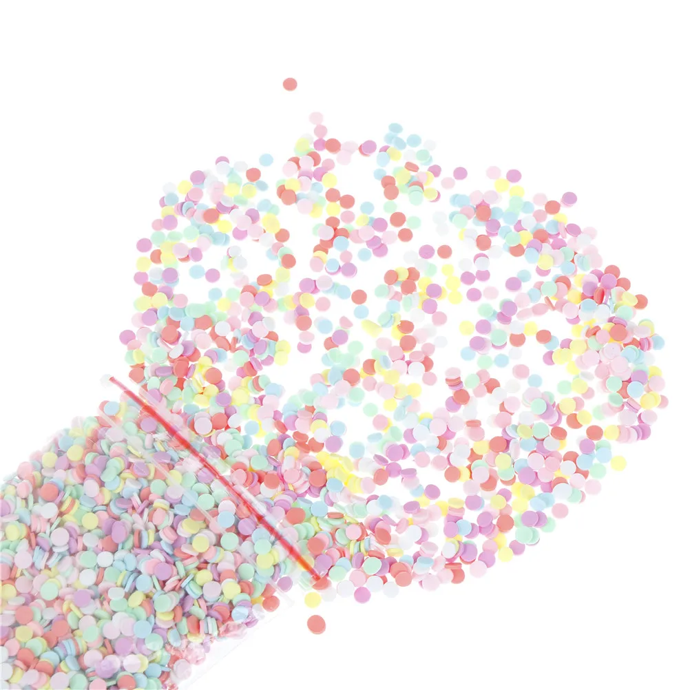 100 г/лот Полимерная глина разбрызгивает разноцветными сердечками пятью звездами