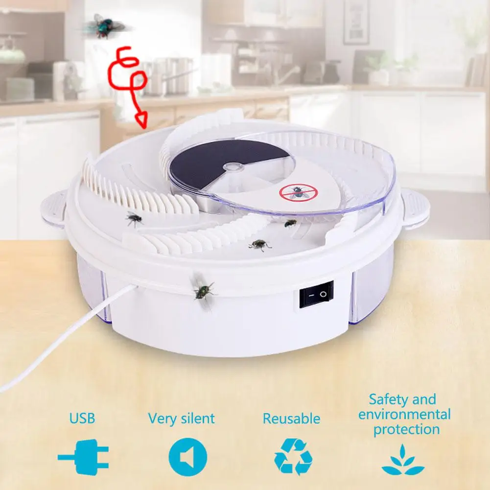 

USB Electric Effective Fly Trap killer Pest Device Insect Catcher Automatic Flycatcher Fly Trap Catching Artifacts Insect Trap