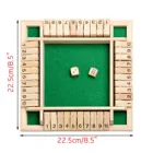 Роскошный четырехсторонний набор настольных игр с 10 цифрами, набор игральных костей для вечевечерние НКИ, клуба, питьевые игры для взрослых и семьи, интерактивный