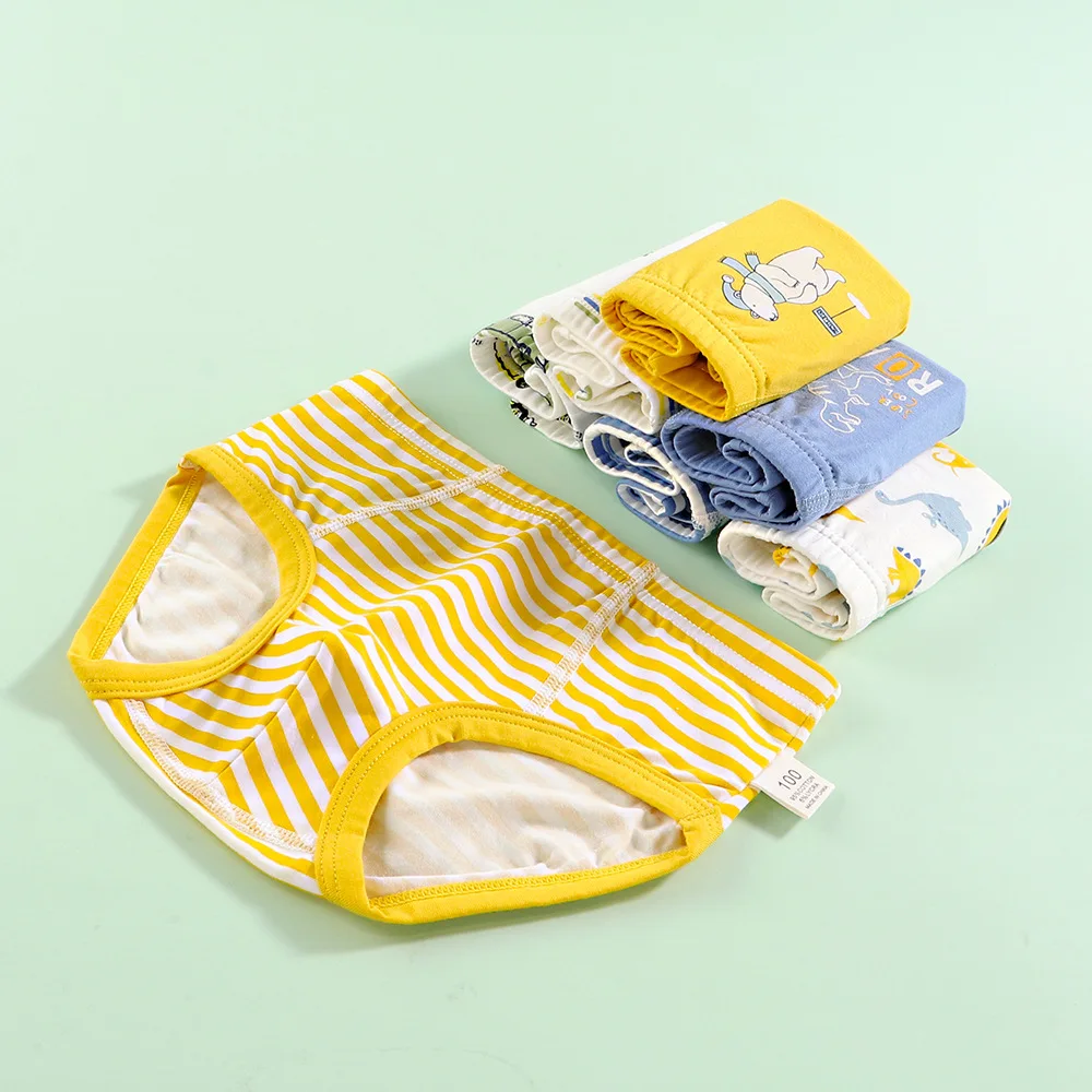 3 шт./лот Мягкие детские Трусы-слипы из 100% хлопка для маленьких мальчиков Модные