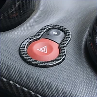 warning light button decoration for mercedes new 453 smart forfour fortwo abs plastic interior trim accessories car styling