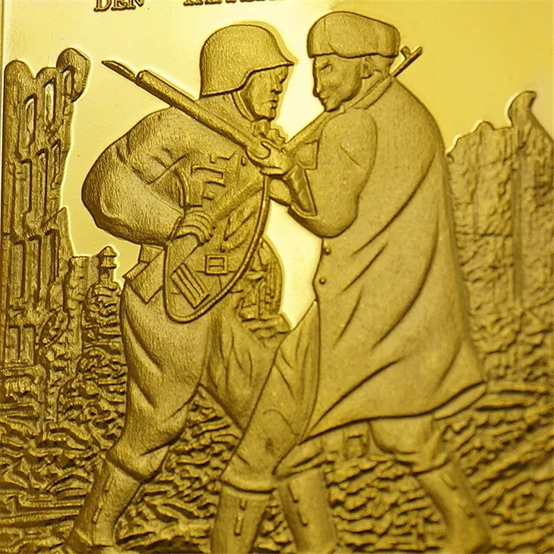 Немецкий 1942-1943 Сталинградский Танк рейхсмарка крест орела золотой слиток