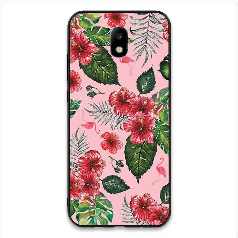 

Babaite Retro Flower Leaf Black TPU Soft Phone Case For Samsung J7 J8 J6 J4Plus J5 J7Prime J2 J5Prime M10 M20 M30
