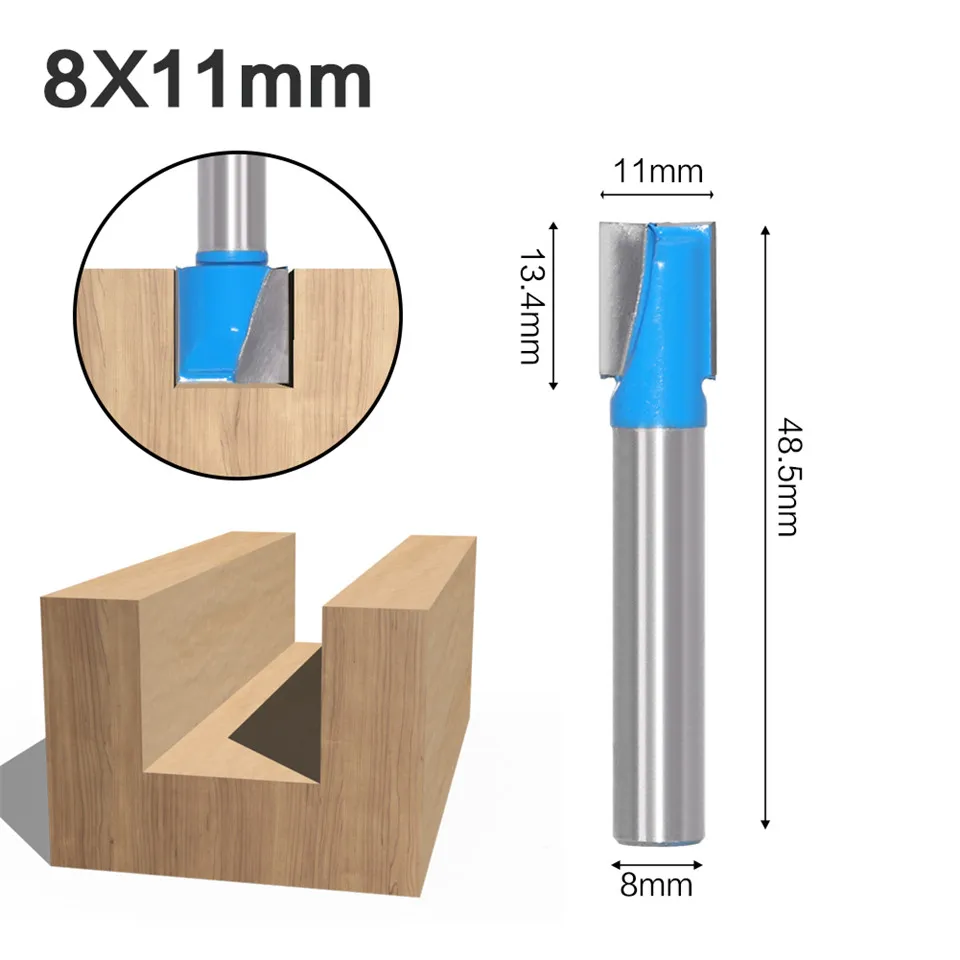 

KTCO 8mm Cleaning Bottom Engraving Bit Solid Carbide Router Bit Woodworking Tools CNC Milling Cutter Endmill For Wood