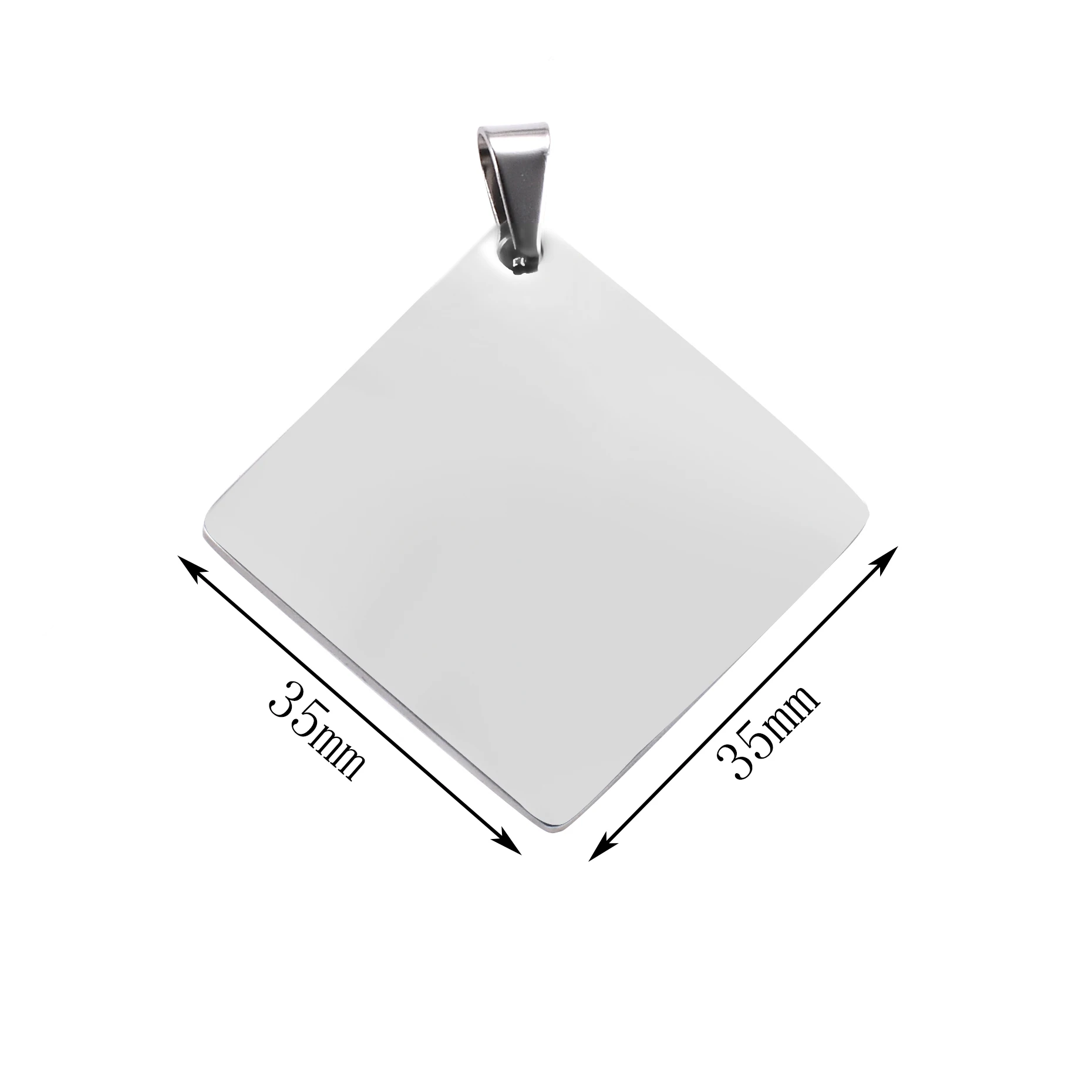 5 шт. подвеска бирка из нержавеющей стали 35 мм 4 цвета|Ожерелья с подвеской| |