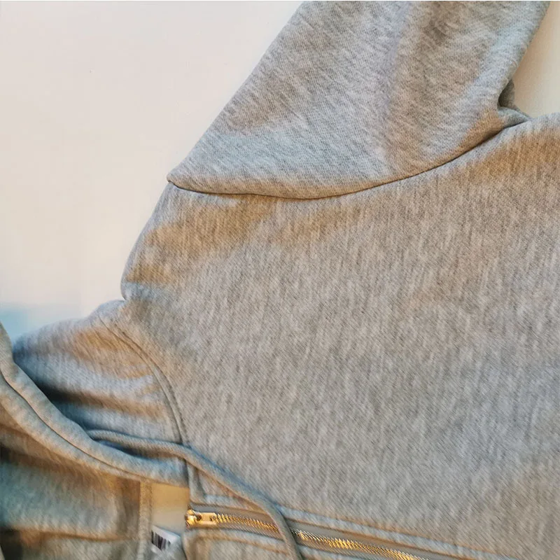 Женская толстовка с оборками в японском стиле короткие пальто на молнии