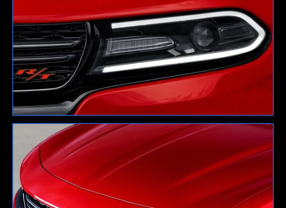 Головной фонарь для автомобиля Dodge charger- фары Противотуманные фары Дневные ходовые огни DRL H7 светодиодный Биксеноновая лампа автомобильные аксессуары