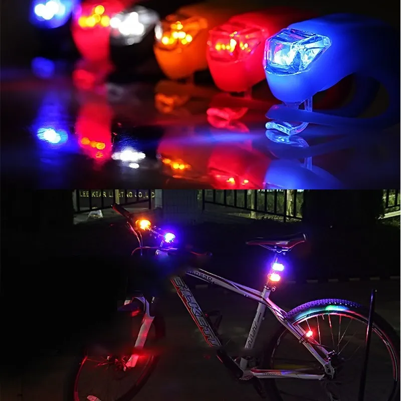 Силиконовый фонарь для велосипеда Farol велосипедный светильник Luces bicicletas передний