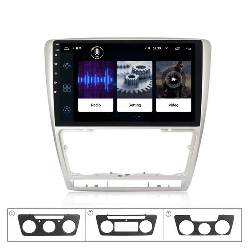 Excellent car multimedia player radio Bluetooth Steering Wheel GPS free map for Skoda Octavia Android | Автомобили и мотоциклы