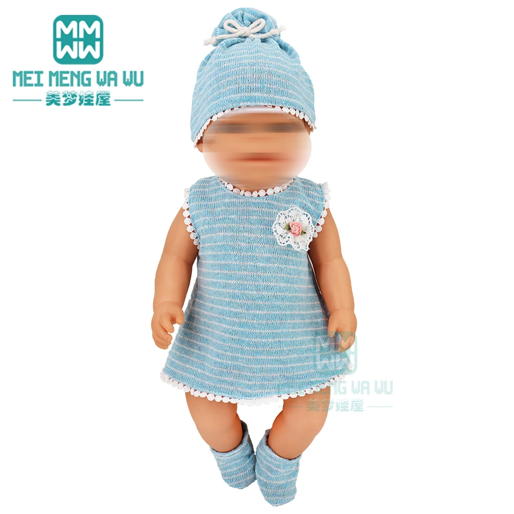 Одежда для куклы 43-45 см игрушка новорожденных кукла-американка платье девочки